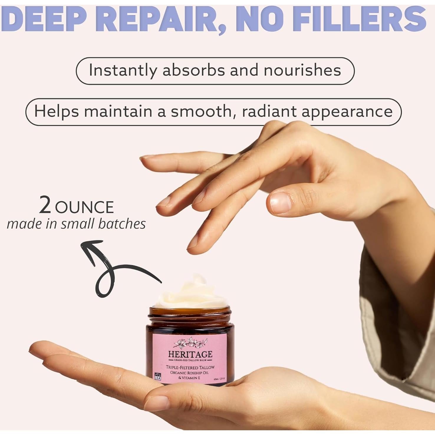 Bálsamo Hidratante Facial de Sebo de Res 56.7g - Natural y Efectivo