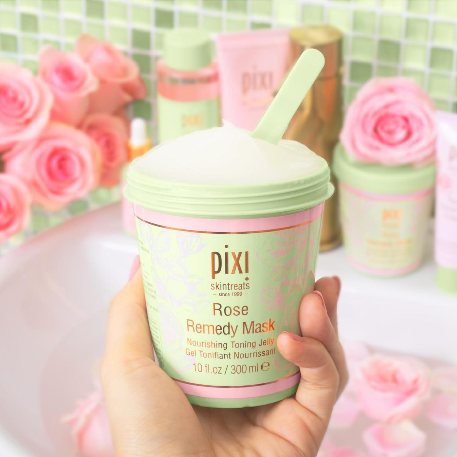 Mascarilla Facial Pixi Rose Remedy 300 ml | Gel Tonificante con Rosa Mosqueta, Cica y Cúrcuma