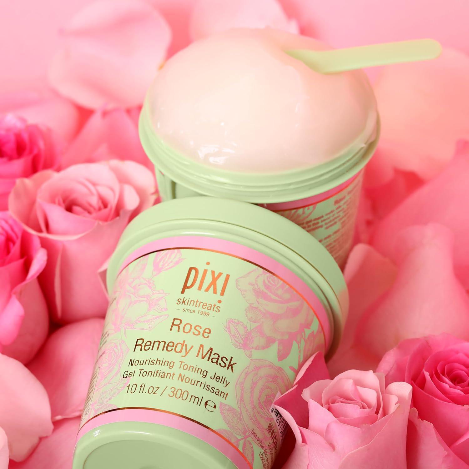 Mascarilla Facial Pixi Rose Remedy 300 ml | Gel Tonificante con Rosa Mosqueta, Cica y Cúrcuma