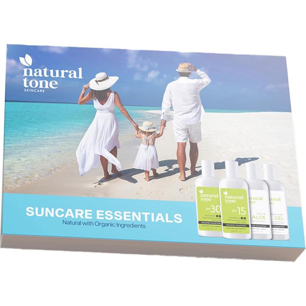 Kit de Cuidado Solar Orgánico Natural Tone - SPF 30 y 15