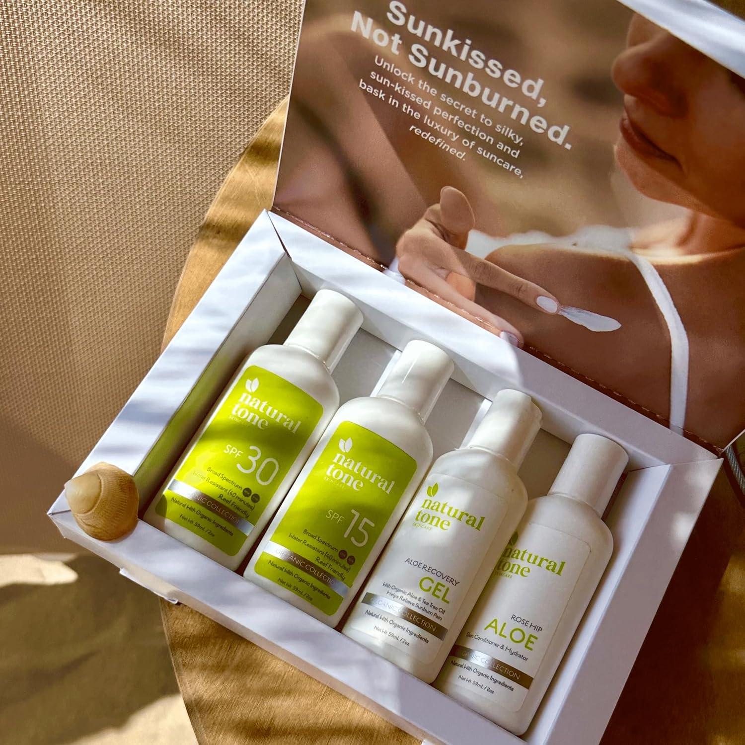 Kit de Cuidado Solar Orgánico Natural Tone - SPF 30 y 15