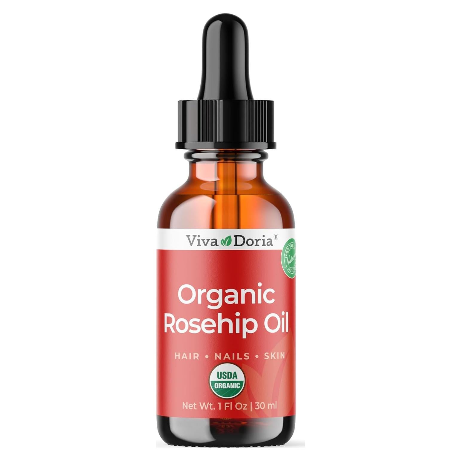 Aceite de Rosa Mosqueta Orgánico Viva Doria 30 ml Puro y Natural