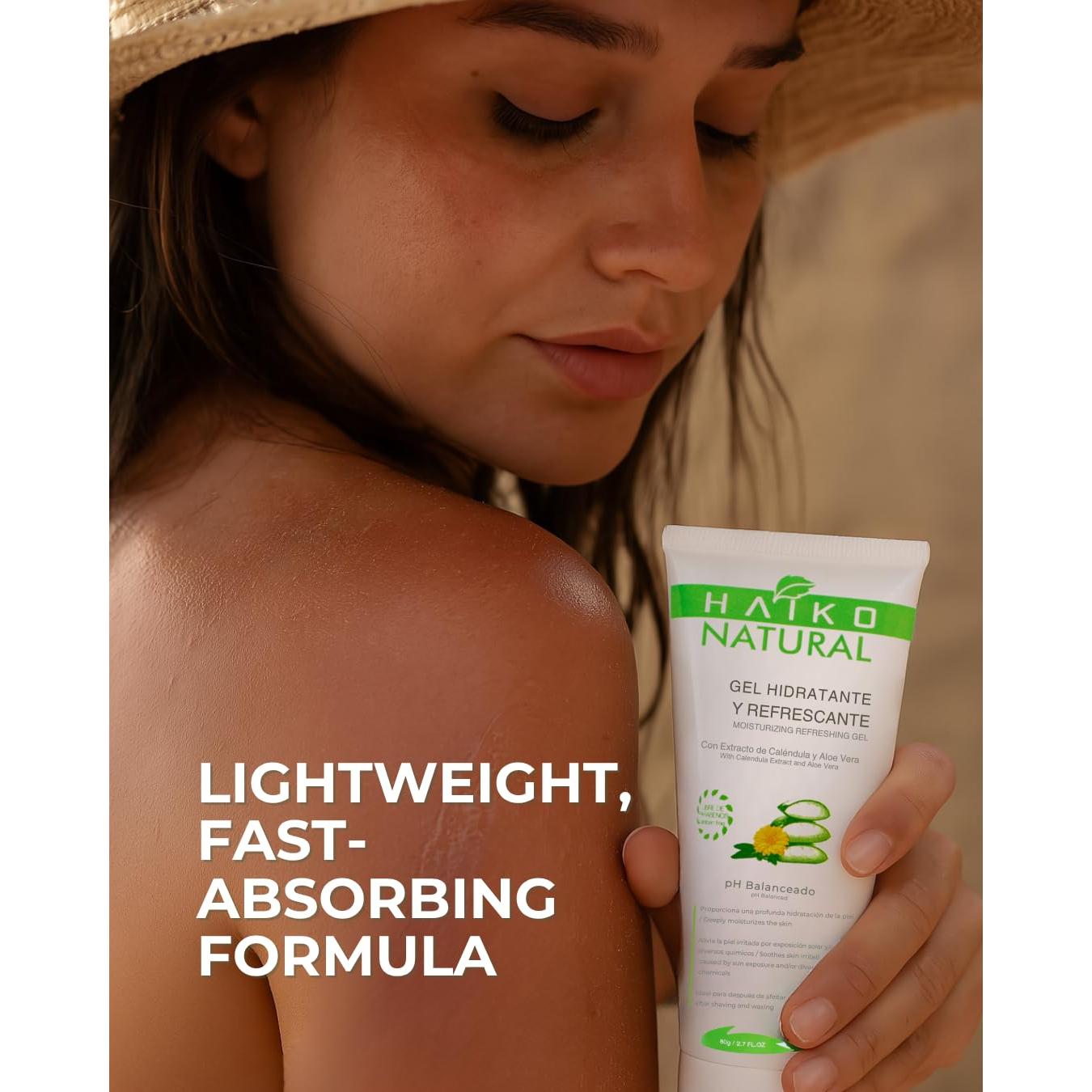 Gel Calmante Hidratante Haiko Natural con Caléndula y Aloe Vera 80 ml