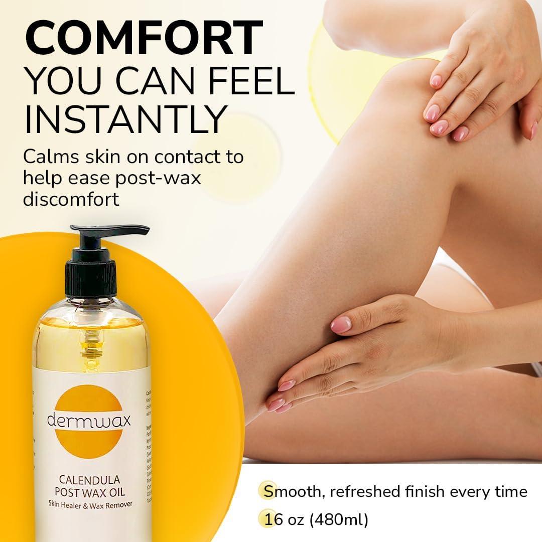 Aceite Post Cera Dermwax 473ml - Calma la Piel Después de Depilación