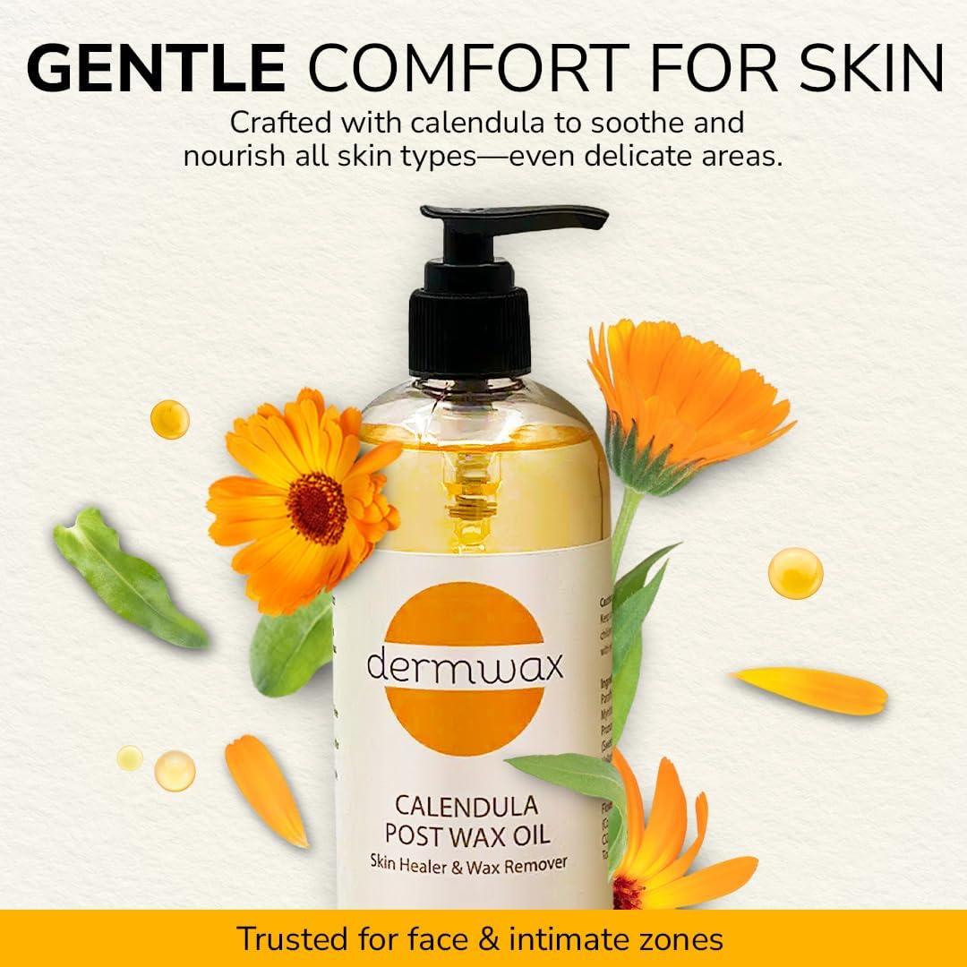 Aceite Post Cera Dermwax 473ml - Calma la Piel Después de Depilación