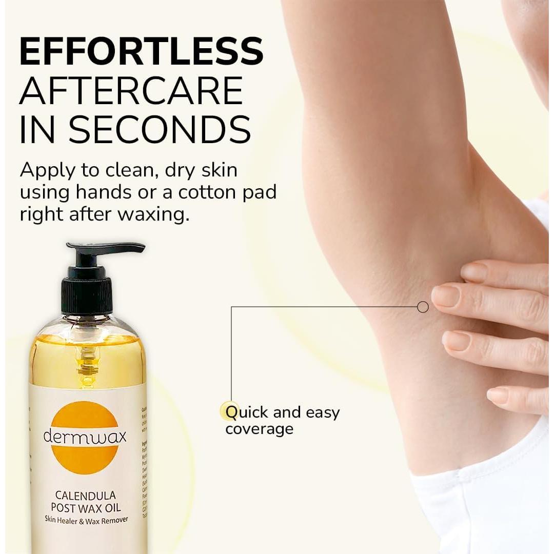 Aceite Post Cera Dermwax 473ml - Calma la Piel Después de Depilación