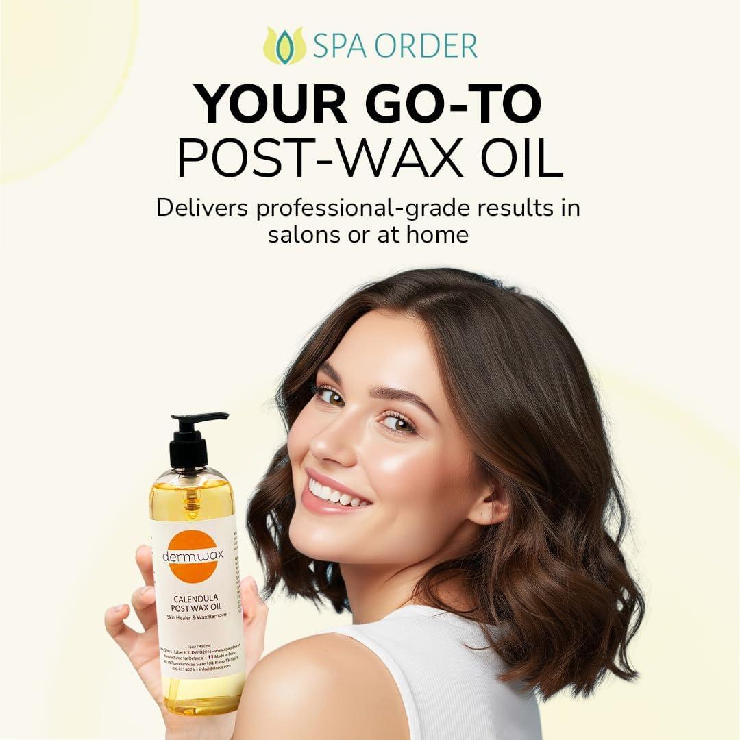 Aceite Post Cera Dermwax 473ml - Calma la Piel Después de Depilación