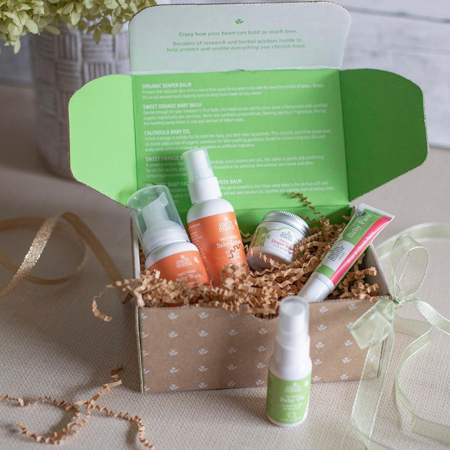 Set de Cuidado de Piel para Bebés Earth Mama - 5 Piezas Orgánicas