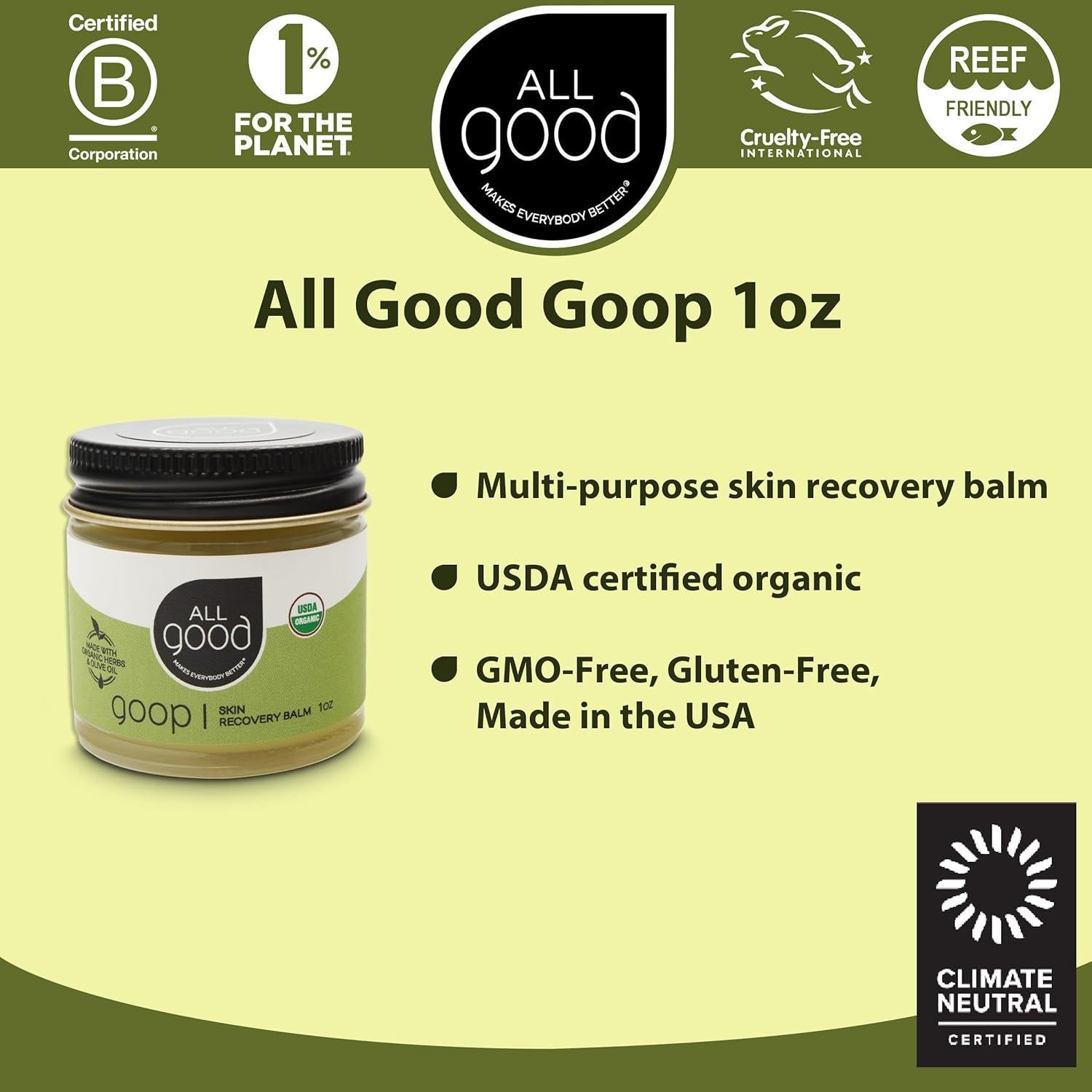 Bálsamo Multiusos Orgánico All Good Goop 28g - Caléndula y Lavanda
