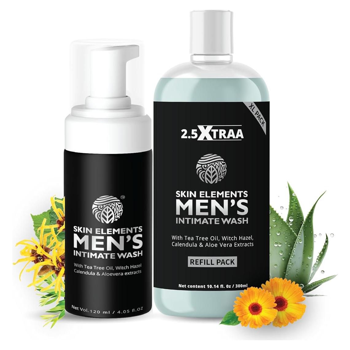 Skin Elements Lavado Íntimo Hombre Jumbo 420 ml con Recarga