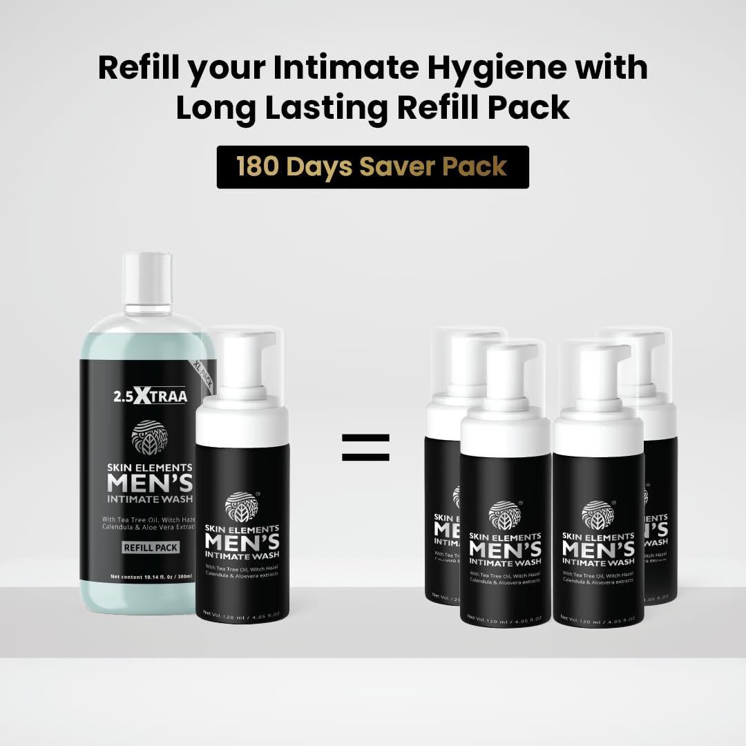 Skin Elements Lavado Íntimo Hombre Jumbo 420 ml con Recarga