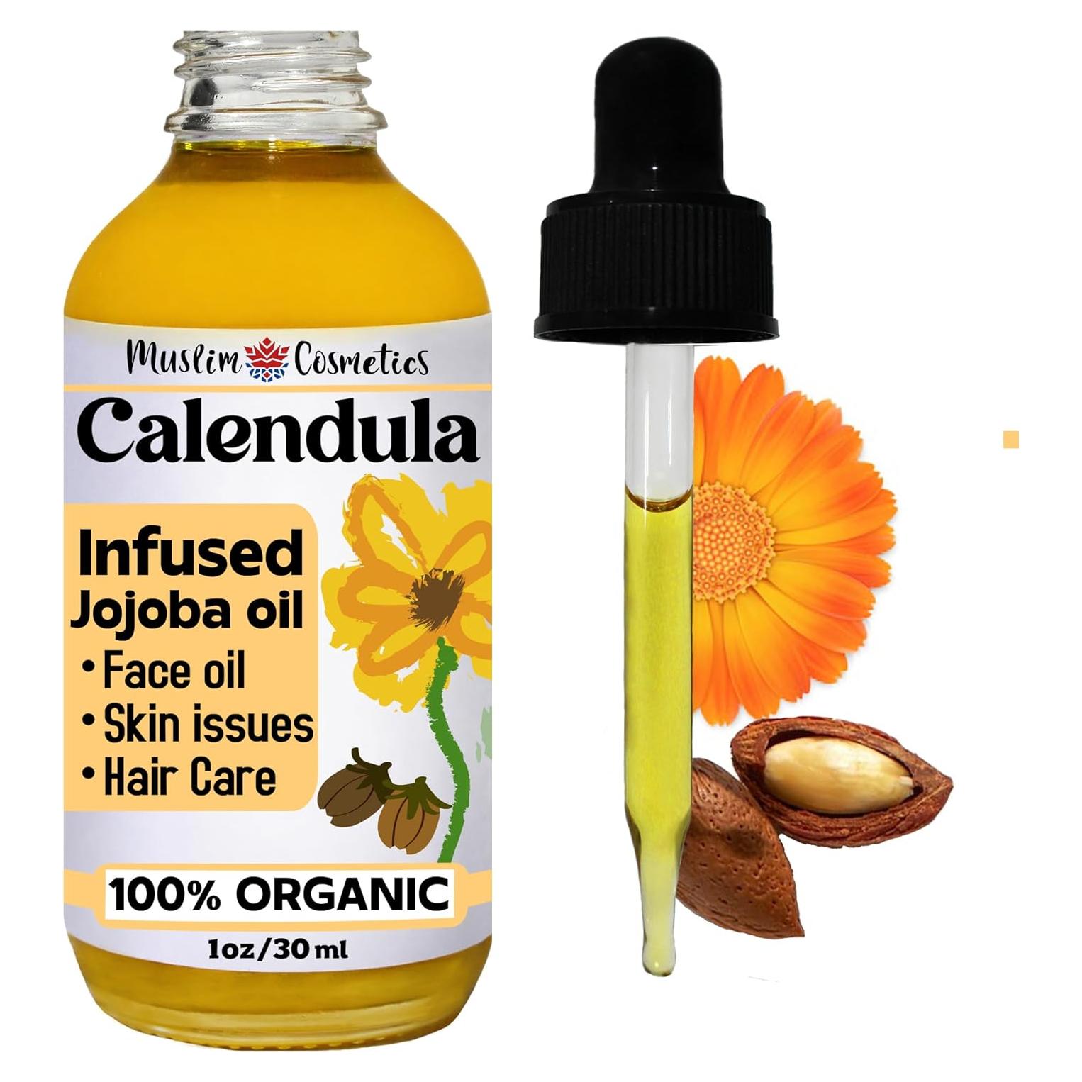Aceite de Caléndula Orgánico 30ml - Cosméticos Musulmanes