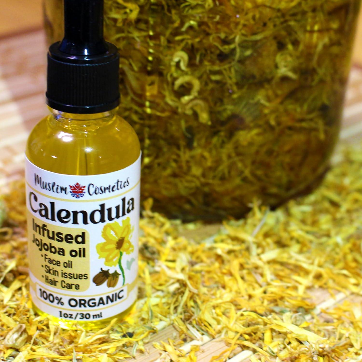 Aceite de Caléndula Orgánico 30ml - Cosméticos Musulmanes