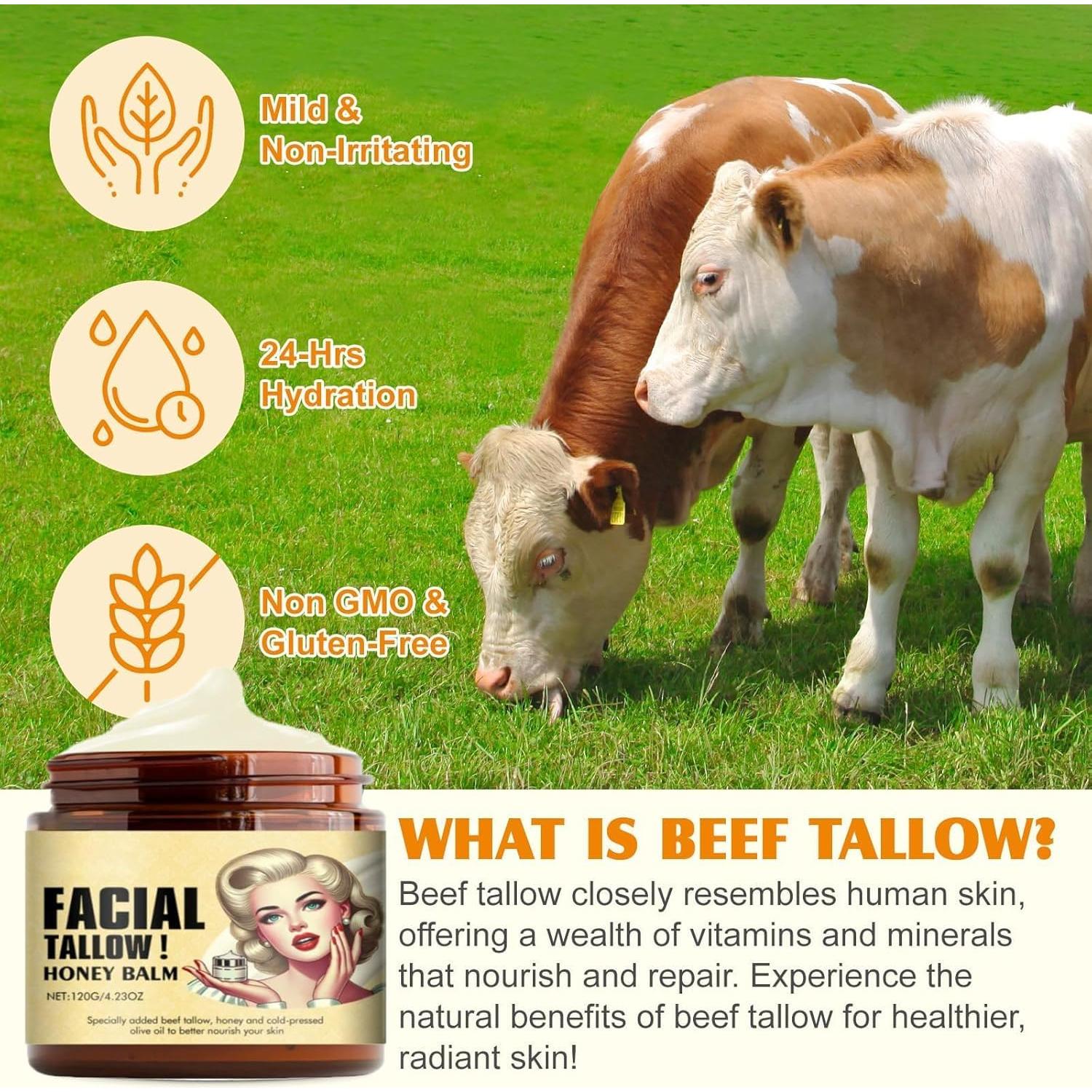 Cebo de Res Ecológico Genérico 120g - Hidratante Natural para Piel