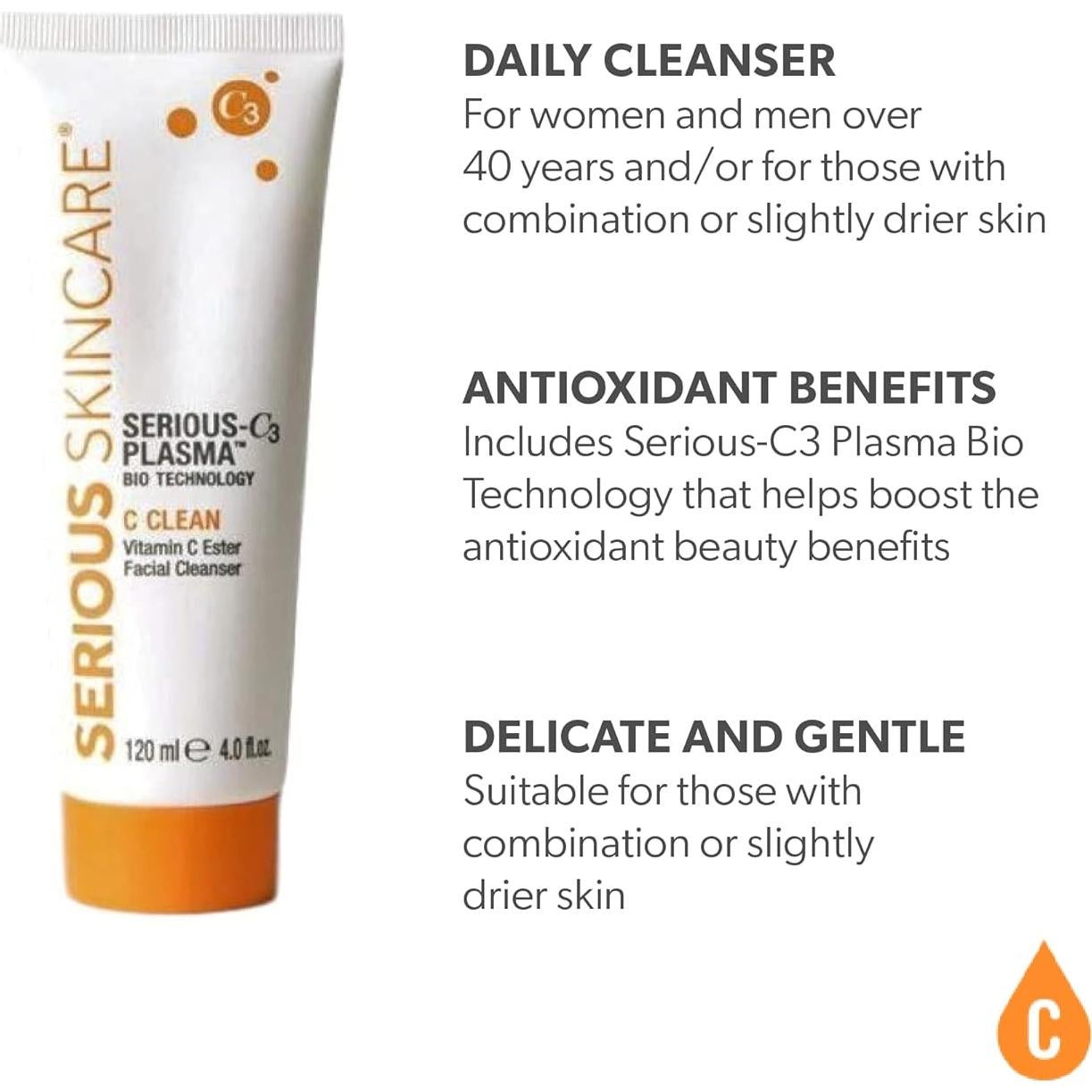 Limpiador Facial Hidratante C Limpio Serious Skincare 473 ml