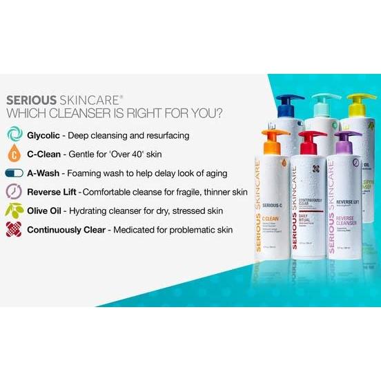 Limpiador Facial Hidratante C Limpio Serious Skincare 473 ml