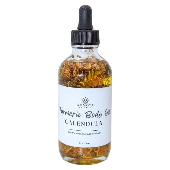 Aceite Corporal Ammoya Naturals 56.7 g con Cúrcuma y Caléndula