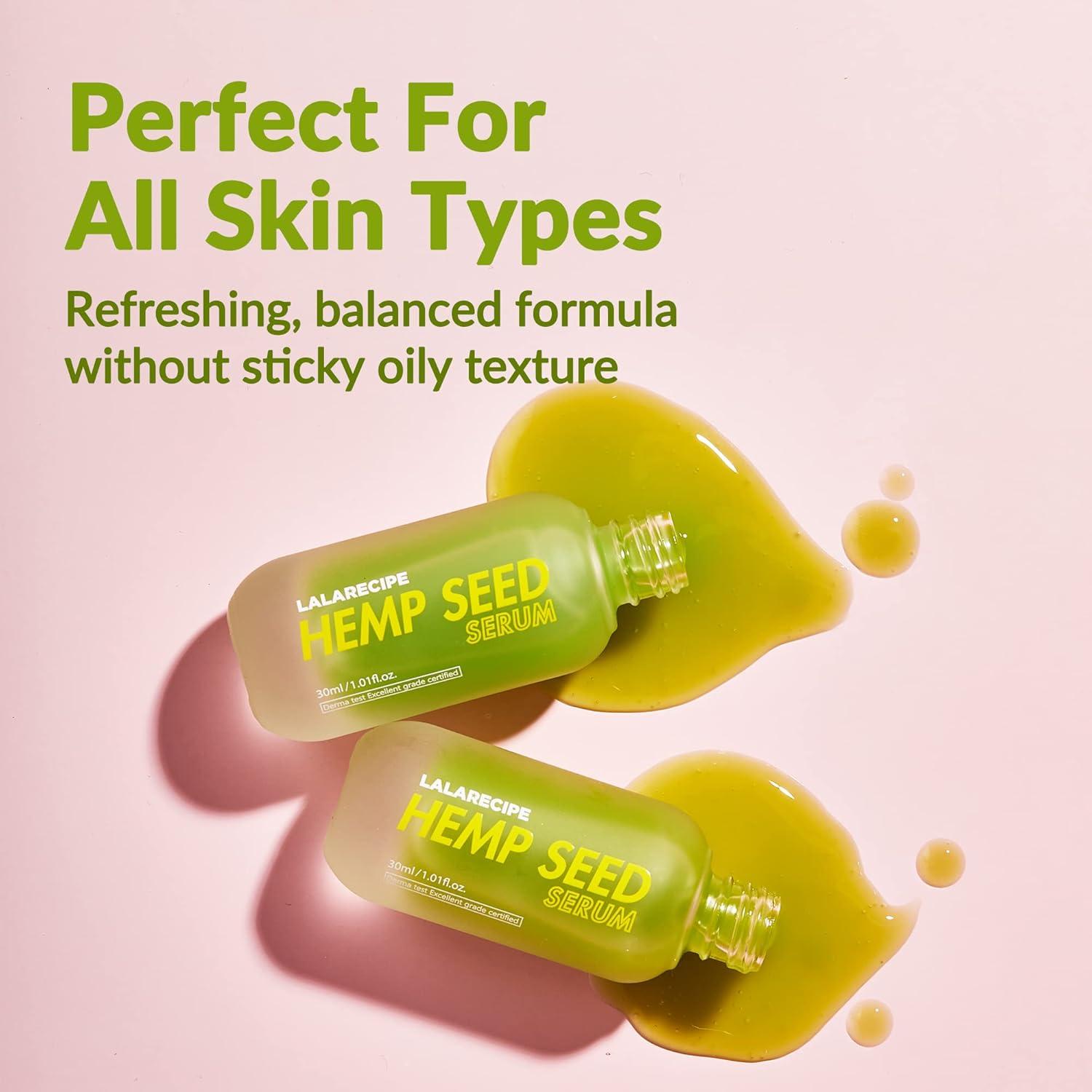 Suero Facial LALARECIPE 30ml - Hidratante Cica Semilla de Cáñamo