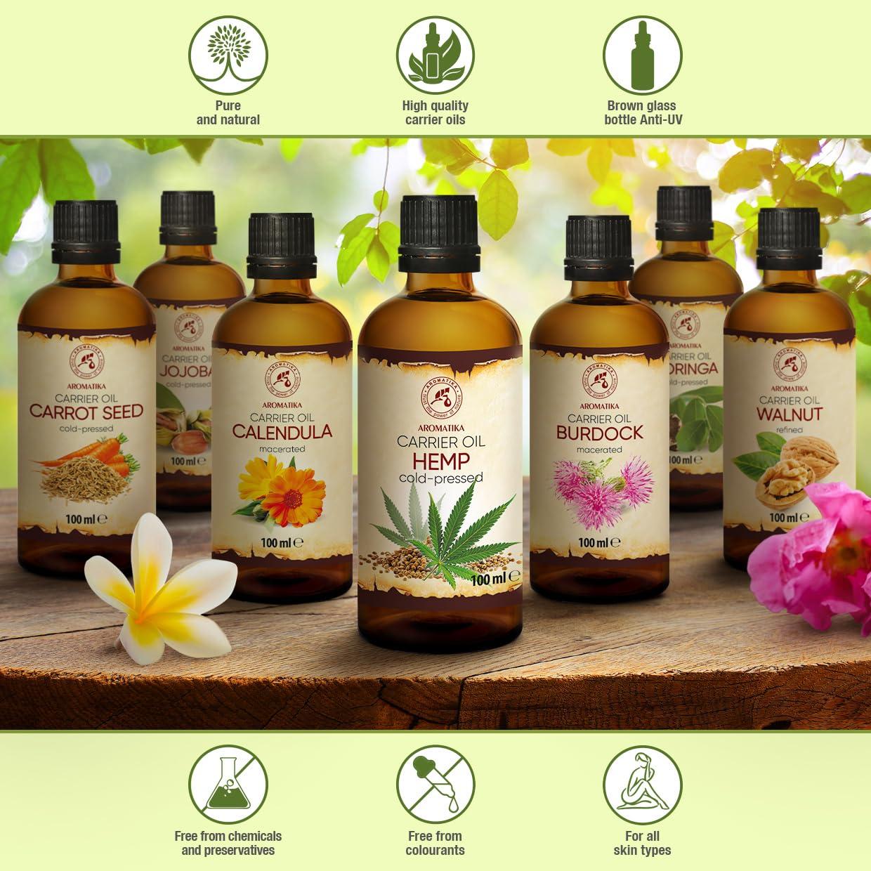 Aceite de Cañamo 100 ml Aromatika - Puro y Natural para Piel y Cabello