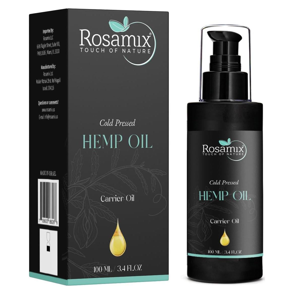 Aceite de Semilla de Cáñamo Rosamix 286g - Hidratación Piel y Cabello
