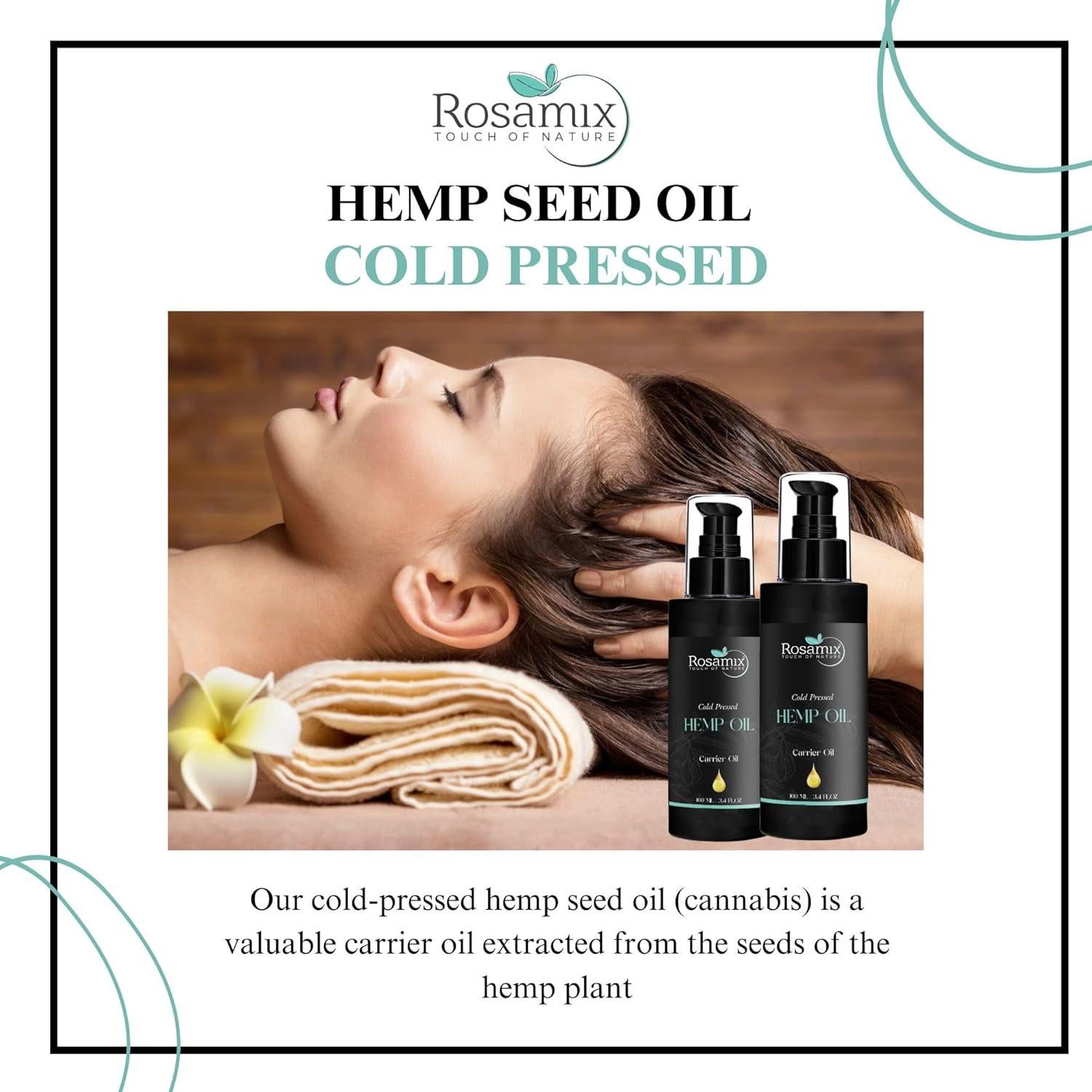 Aceite de Semilla de Cáñamo Rosamix 286g - Hidratación Piel y Cabello