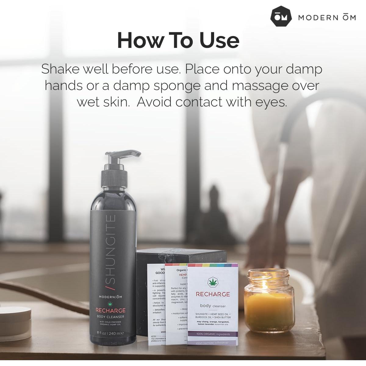 Jabón Líquido Orgánico Modern ŌM con Shungite y Aceite de Cáñamo