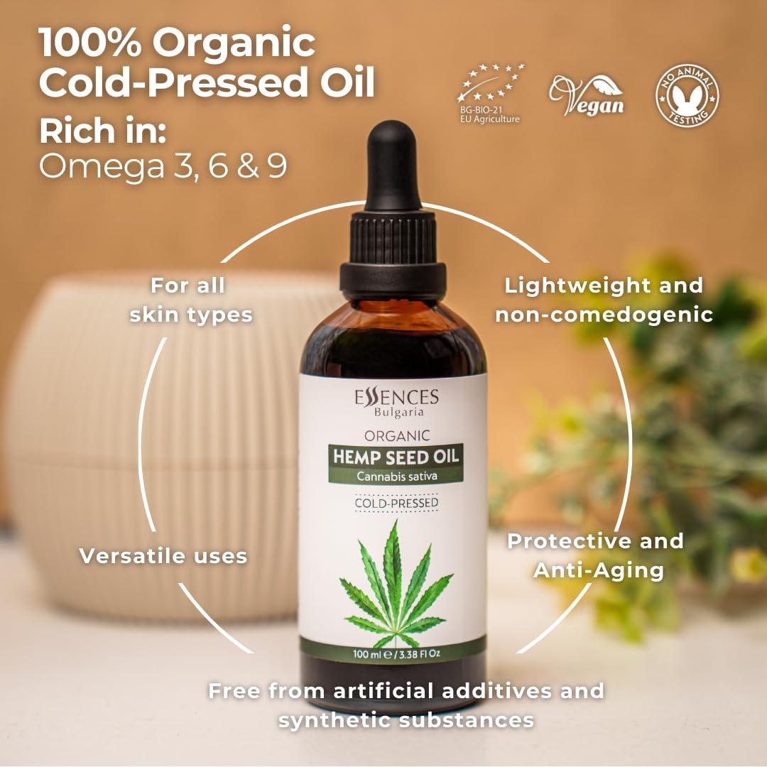 Aceite de Semilla de Cañamo Orgánico Essences Bulgaria 100ml - Hidratante Natural