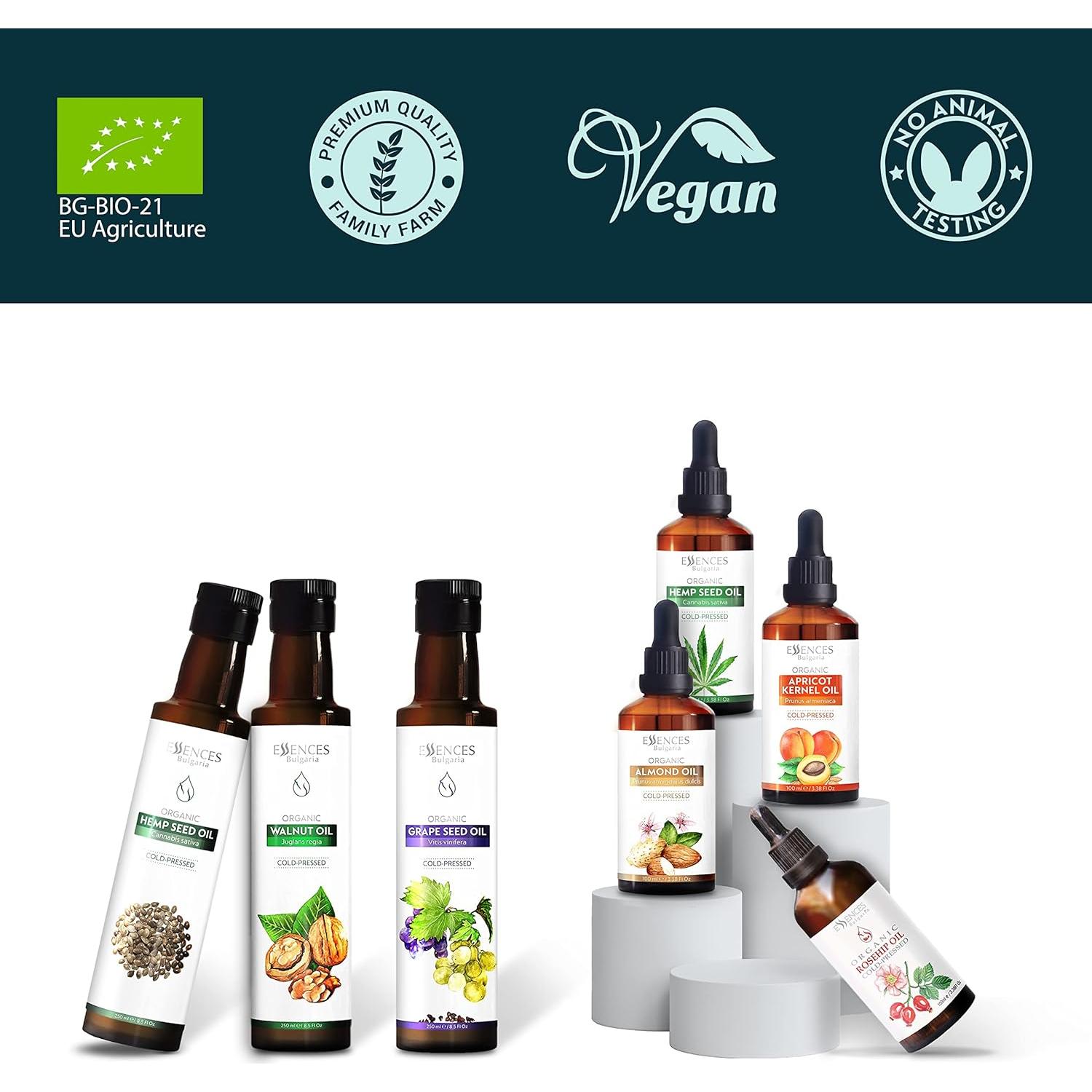 Aceite de Semilla de Cañamo Orgánico Essences Bulgaria 100ml - Hidratante Natural