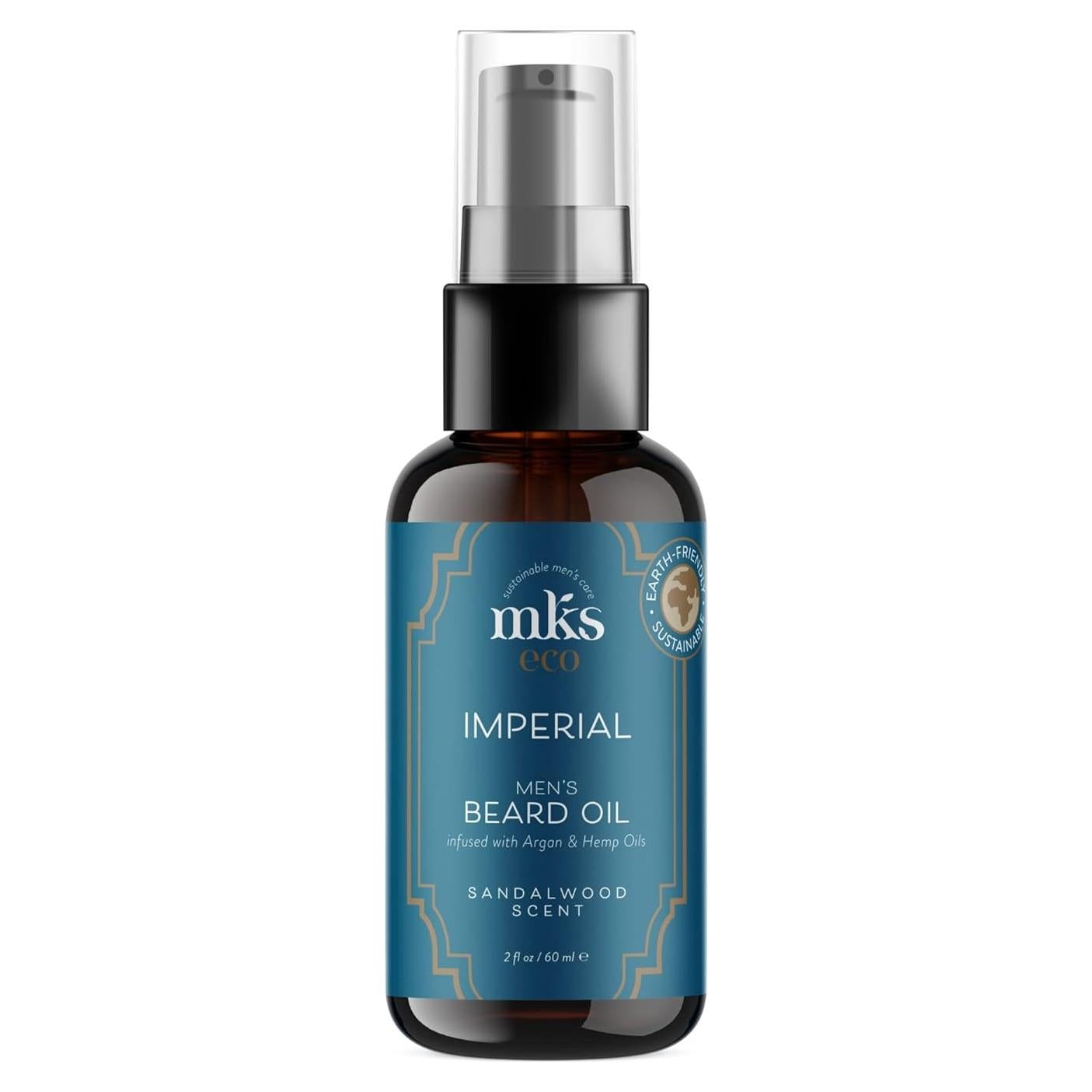 Aceite de Barba MKS Eco para Hombres 59 ml - Aroma Sándalo