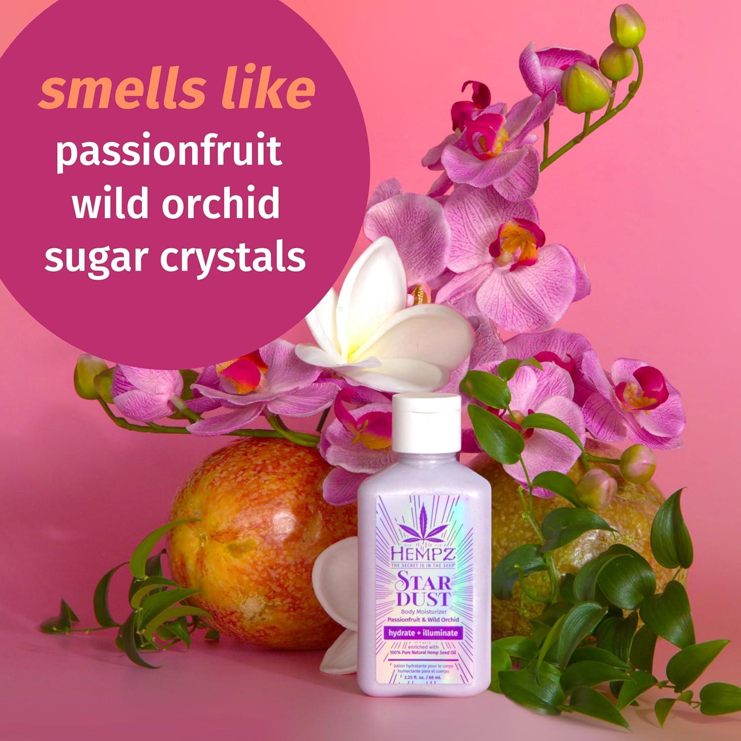 Loción Corporal Mini Hempz Star Dust 66.5 ml - Hidratante Brillante