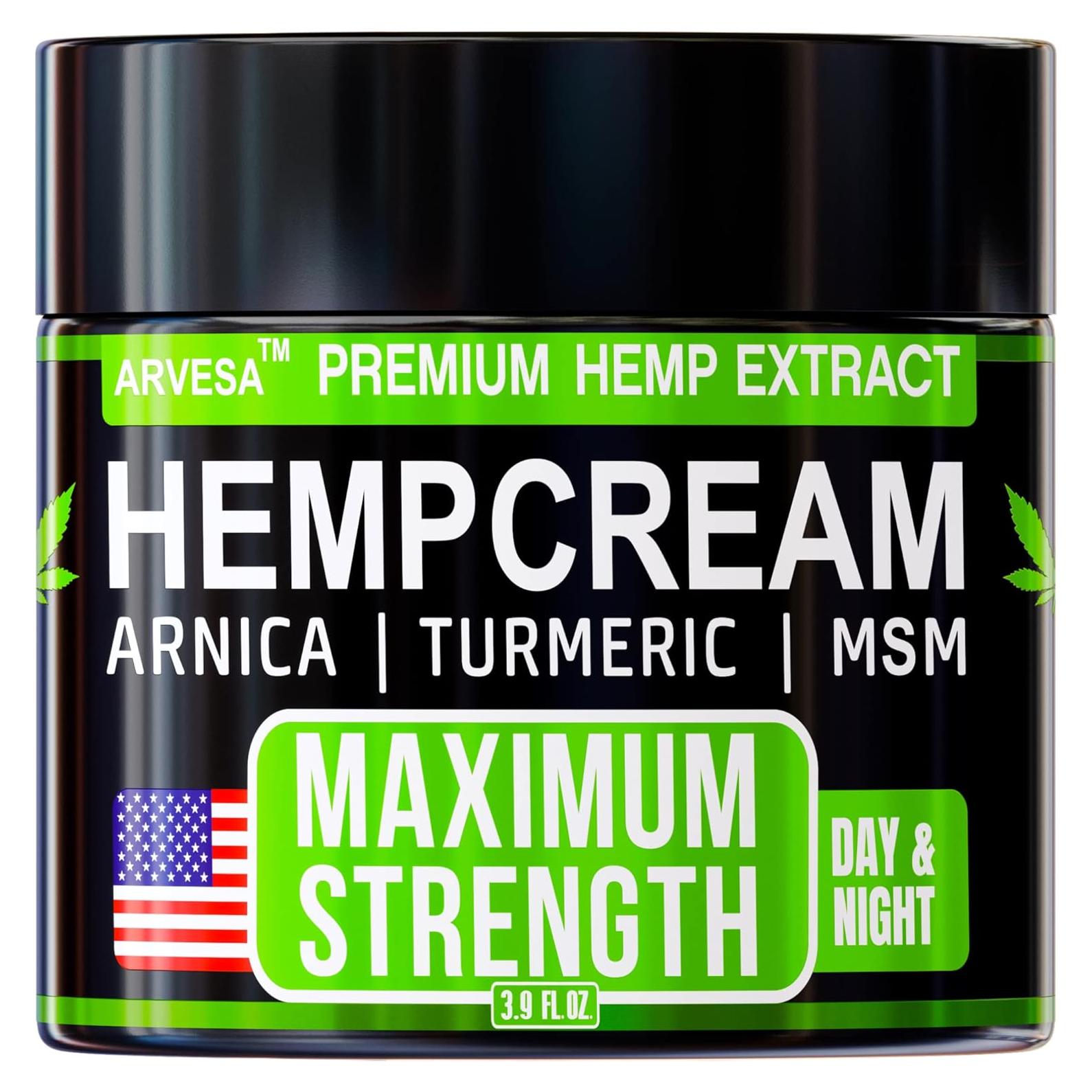 Crema de Cánamo Arvesa 113 g - Gel Rub Natural con MSM y Árnica