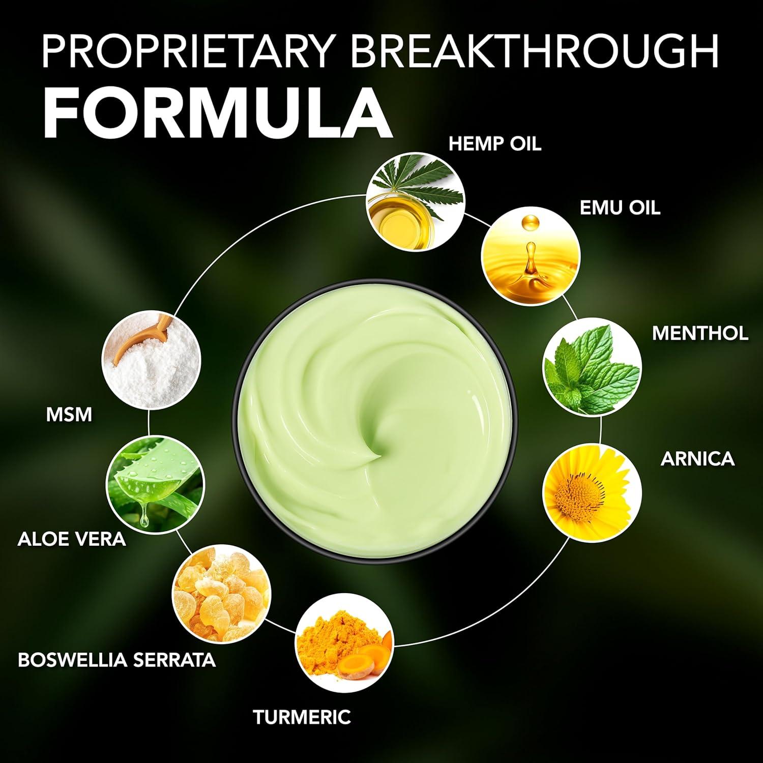 Crema de Cánamo Arvesa 113 g - Gel Rub Natural con MSM y Árnica