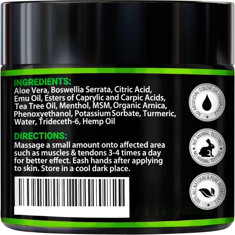 Crema de Cánamo Arvesa 113 g - Gel Rub Natural con MSM y Árnica