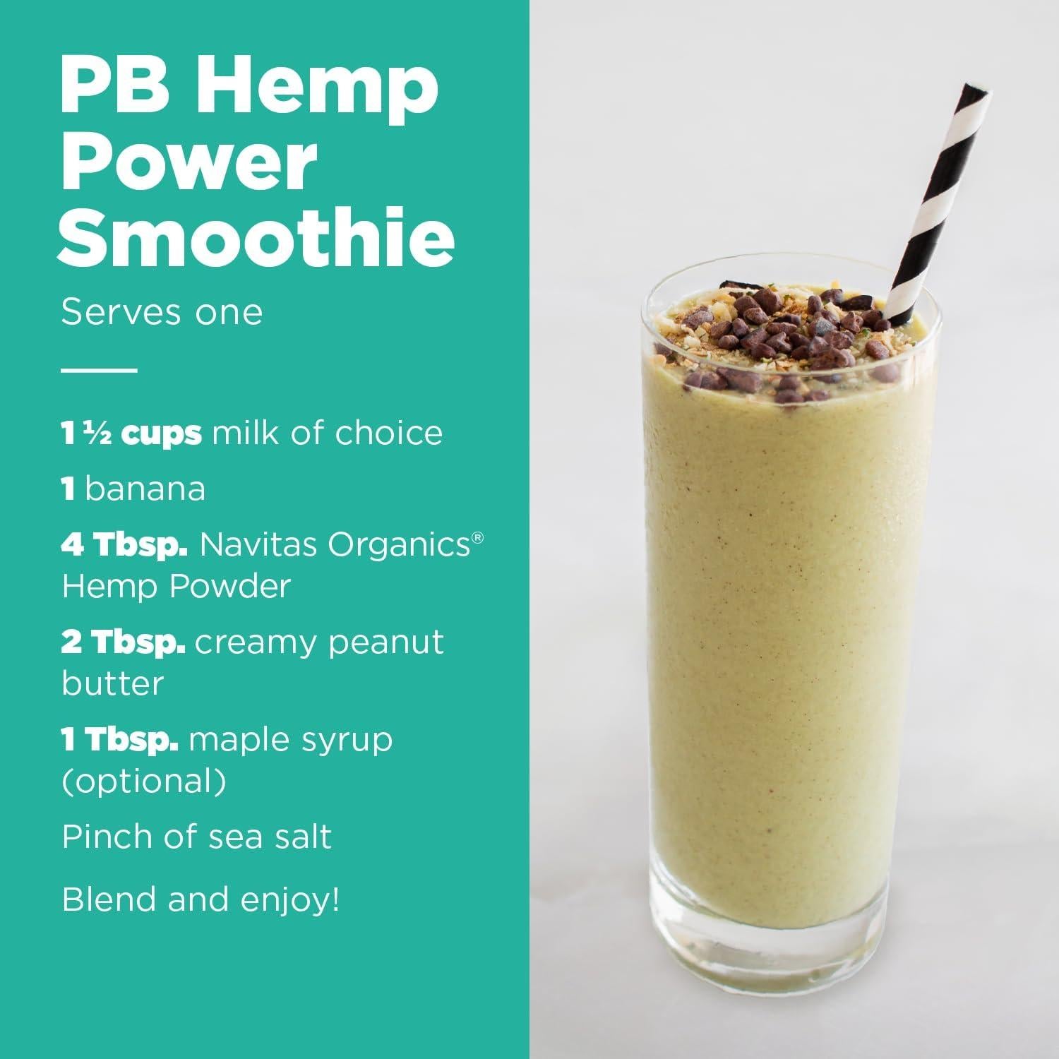 Polvo de Cañamo Orgánico Navitas - Proteína Vegana 340g