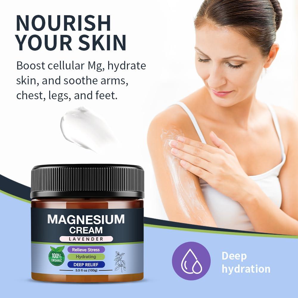 Crema de Magnesio para Dormir Loción Calmante 113g