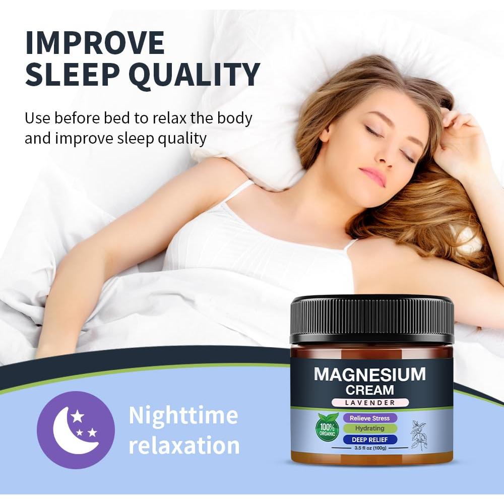 Crema de Magnesio para Dormir Loción Calmante 113g