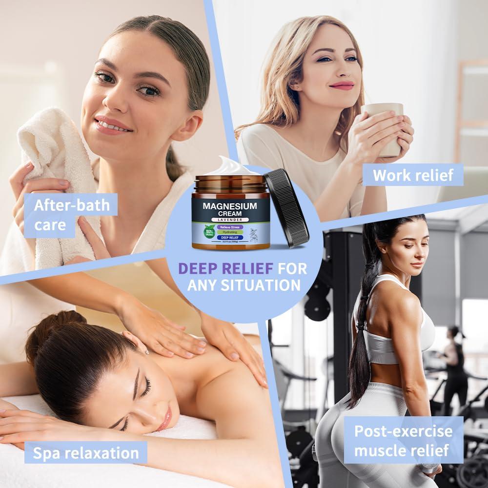 Crema de Magnesio para Dormir Loción Calmante 113g