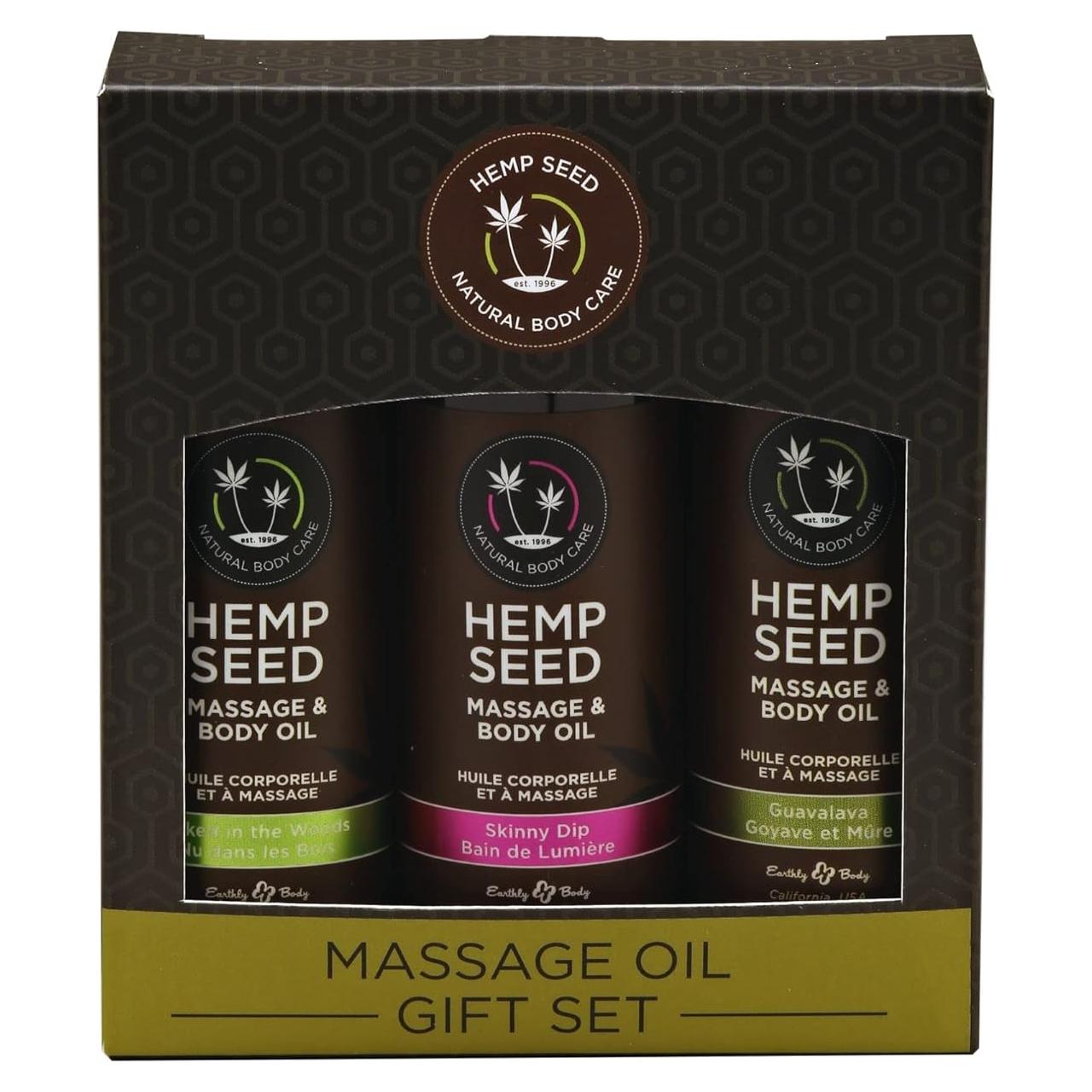 Set de Aceites de Masaje Vegano Earthly Body Lust - 2 oz