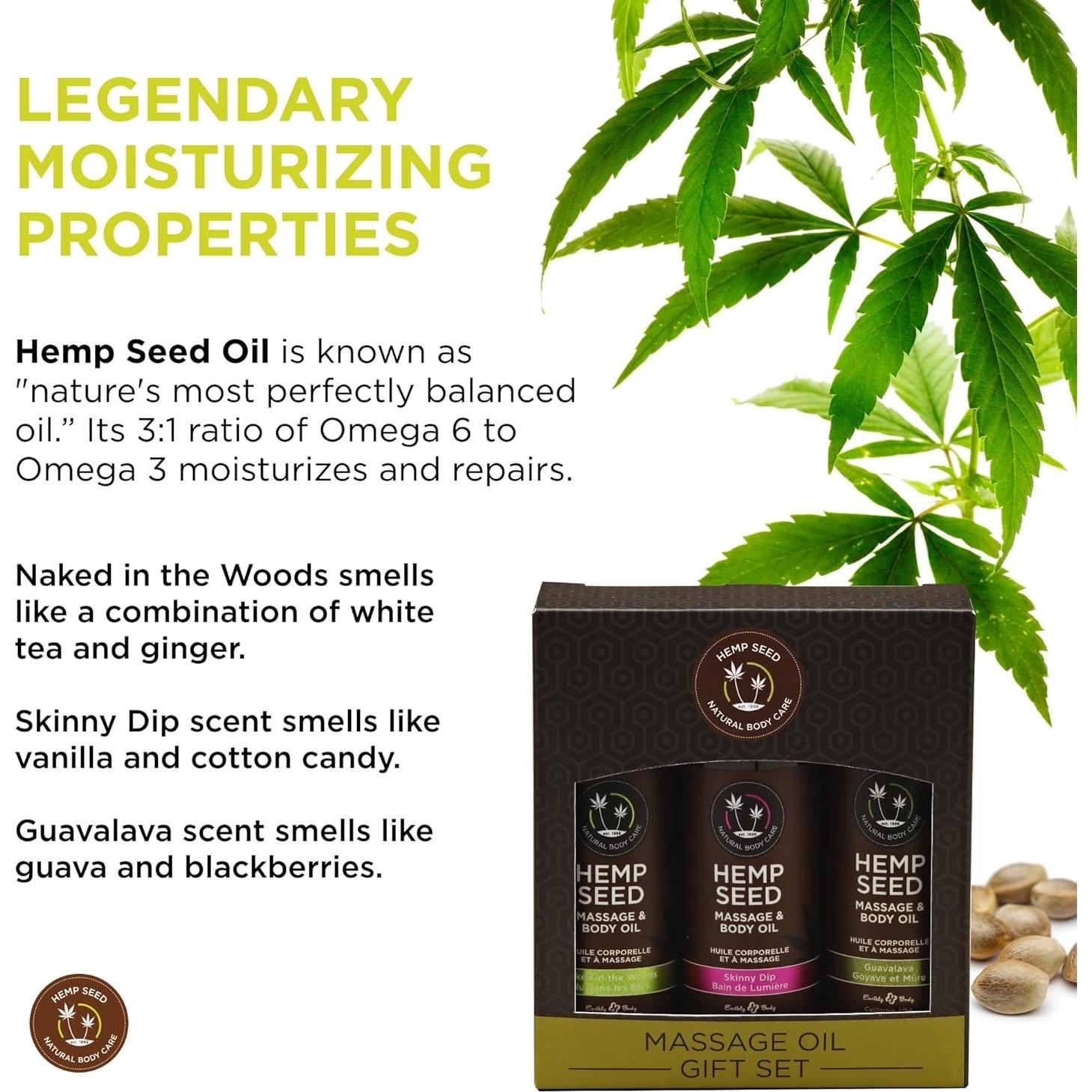 Set de Aceites de Masaje Vegano Earthly Body Lust - 2 oz