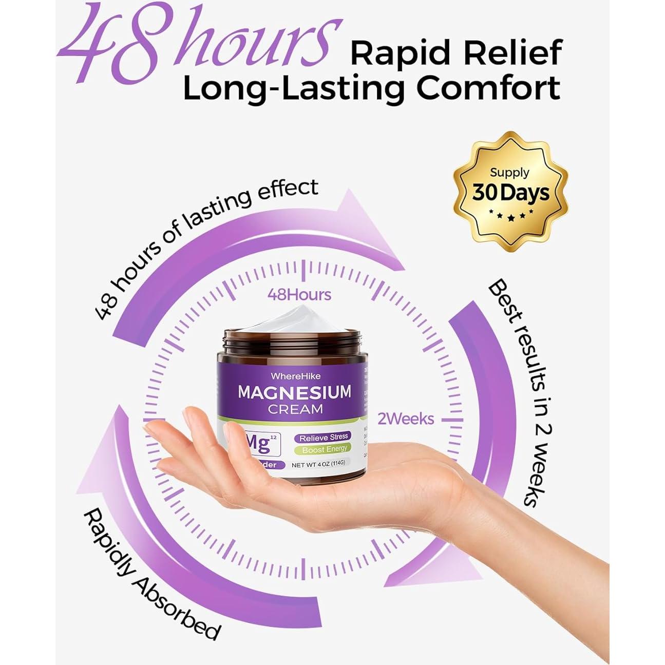 Crema de Magnesio Tóxica Natural Loci&oacute;n Nocturna Lavanda 113g