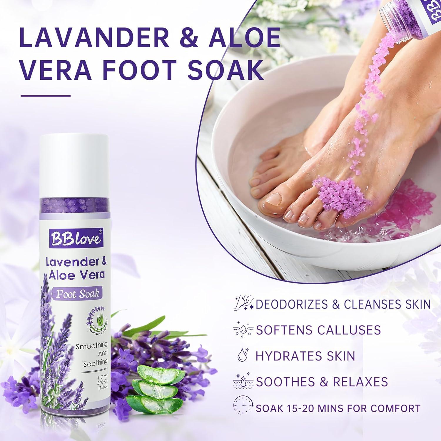 Kit de Cuidado para Pies Bblove - Spa de Lavanda 5 en 1