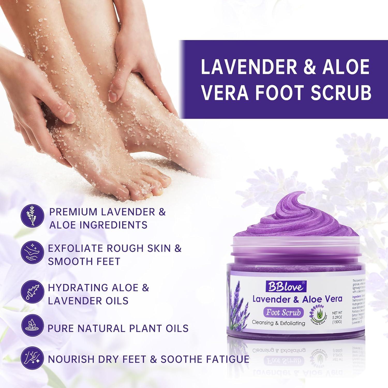 Kit de Cuidado para Pies Bblove - Spa de Lavanda 5 en 1