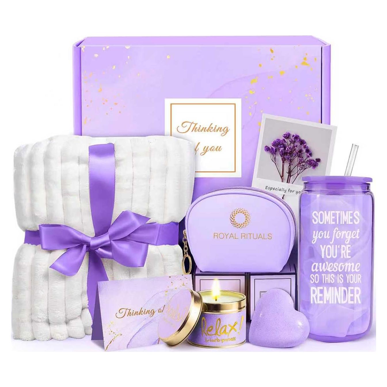 Cesta de Regalo de Spa MADDIFY para Mujeres - Lavanda