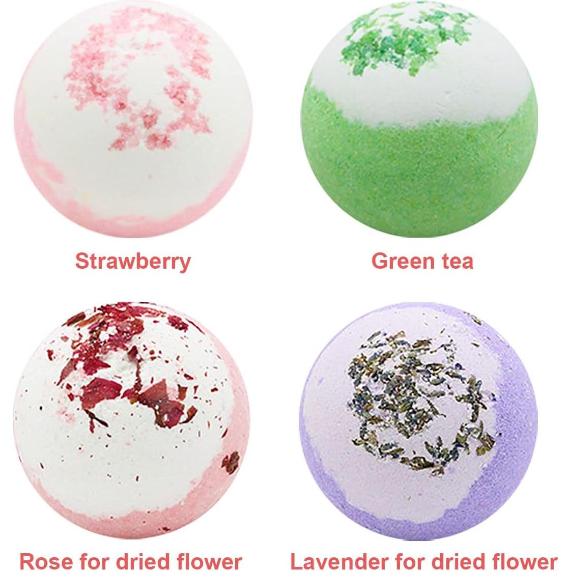 Bolas de Sal de Baño KASTU con Flores Secas y Lavanda 100g