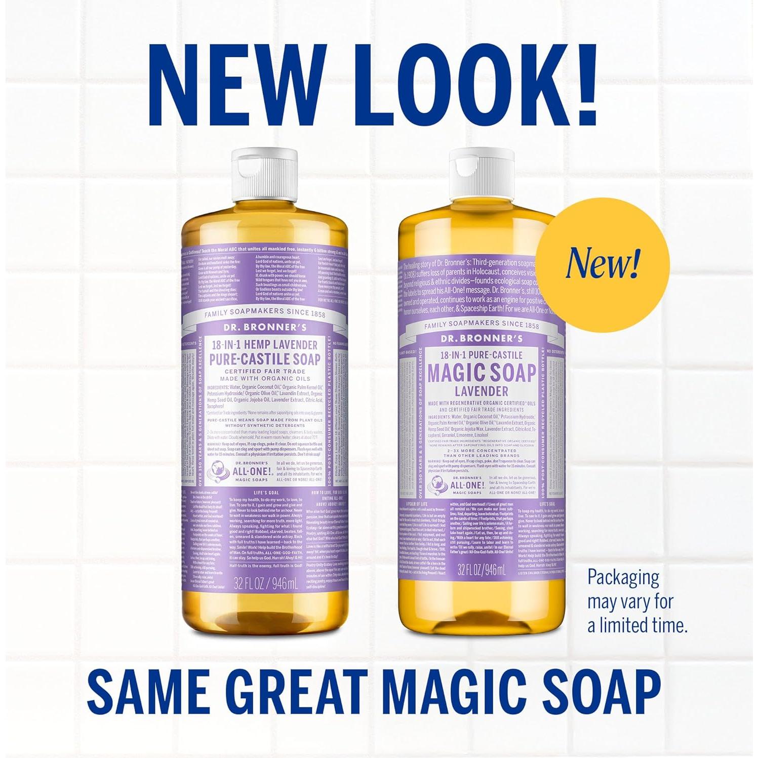 Jabón Líquido Dr. Bronner Pure-Castile Lavanda 946ml