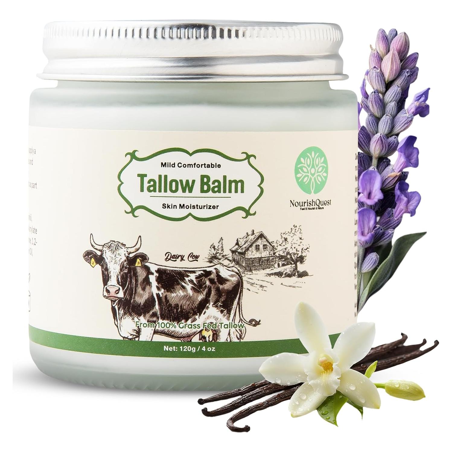 Bálsamo de Sebo de Res NourishQuest 113g Hidratante Natural