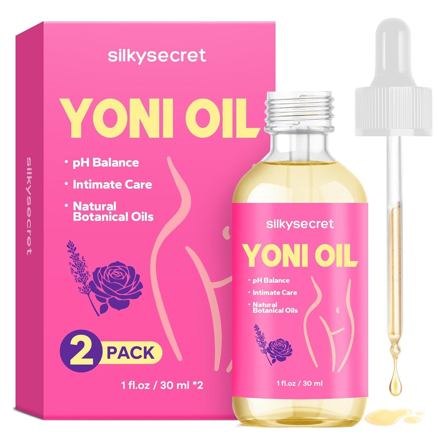 Aceite Yoni SilkySecret 60ml - Cuidado Íntimo Rosa y Lavanda