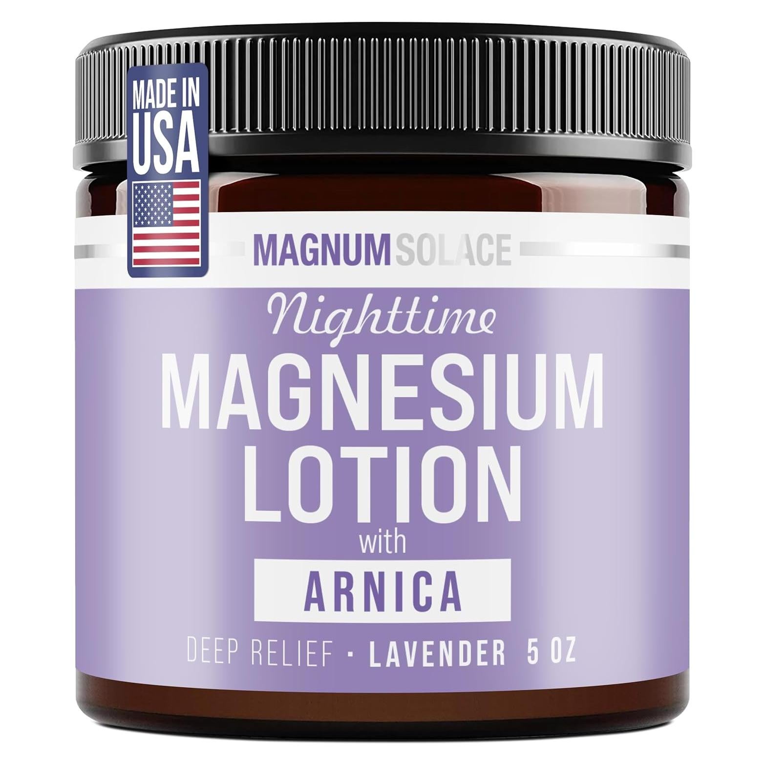 Loción de Magnesio Nocturna Magnum Solace con Árnica 141g