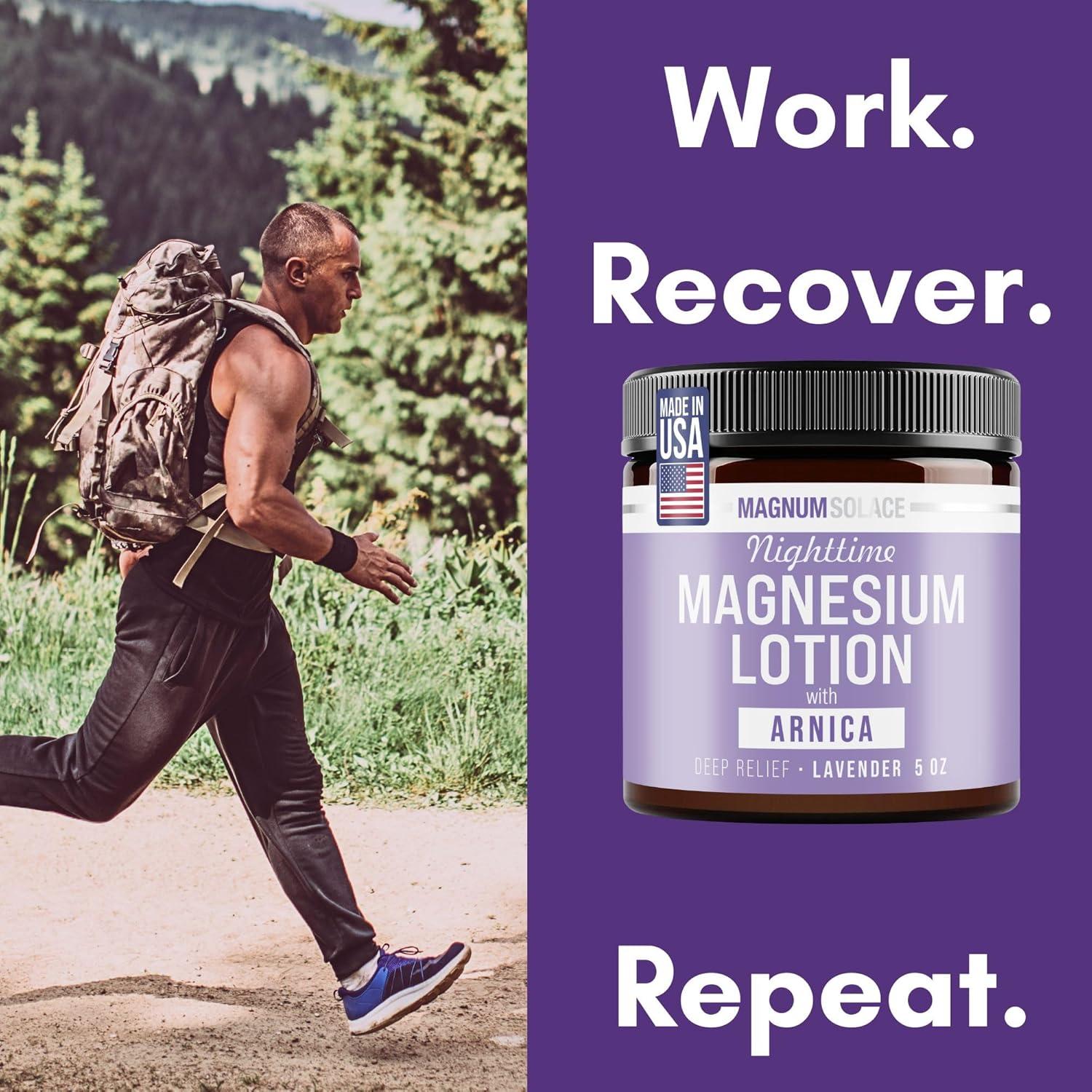 Loción de Magnesio Nocturna Magnum Solace con Árnica 141g