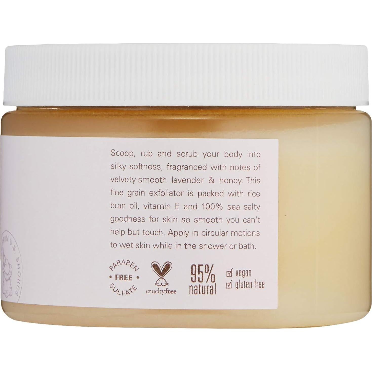 Exfoliante de Sal de Grano Fino Farmhouse Fresh 385 g Miel Lavanda